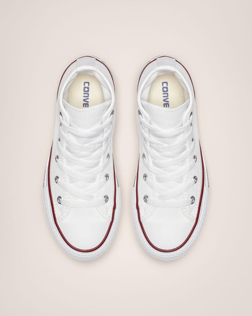 Tenisi Inalti Fete Converse Chuck Taylor All Star Clasici Albi | RO WIDGQ175